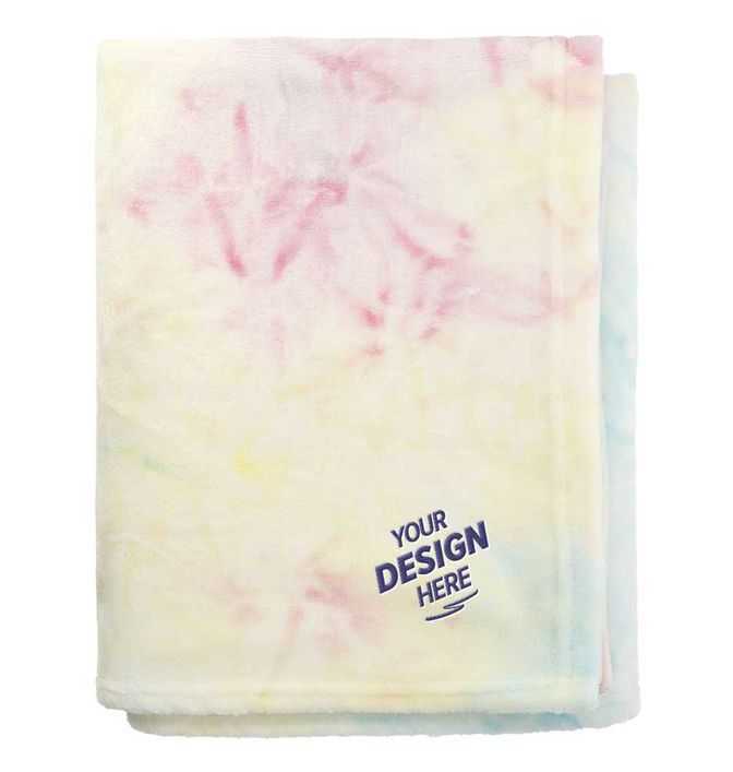 Tie Dye Flannel Fleece Blanket