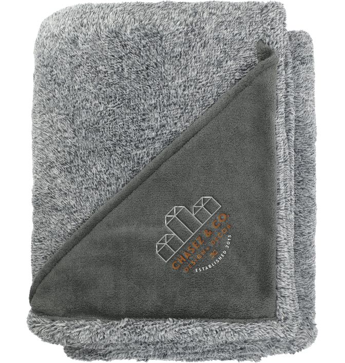 Heathered Fuzzy Fleece Blanket