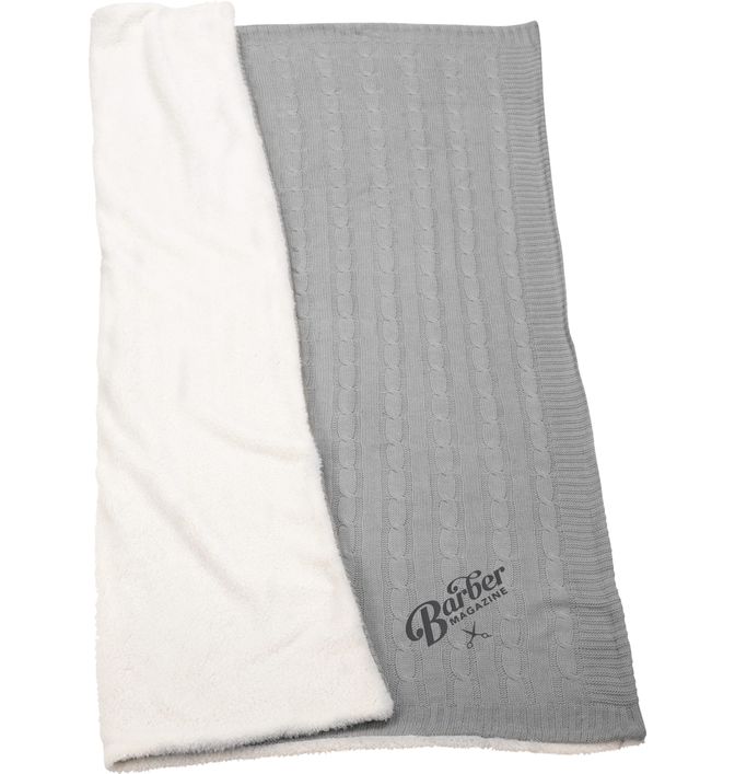 Field & Co.® Cable Knit Sherpa Blanket