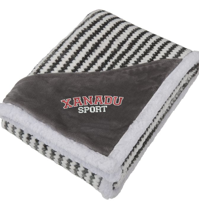 Field & Co.® Chevron Striped Sherpa Blanket