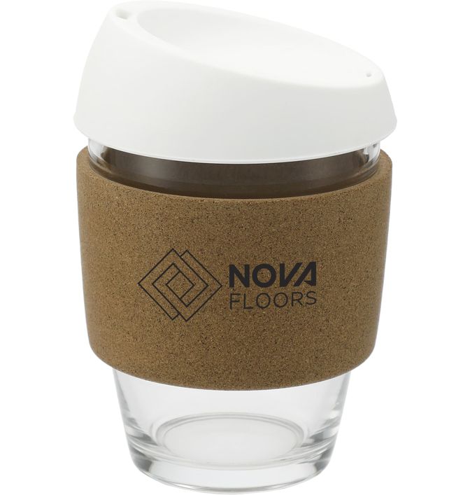 Brooklyn Glass cup with Cork Band 12oz