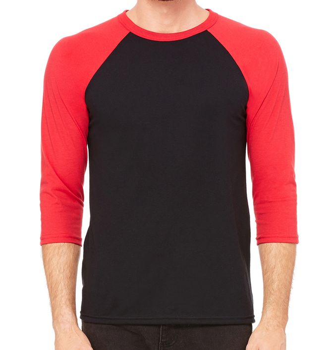 Bella + Canvas Unisex 3/4-Sleeve Baseball T-Shirt