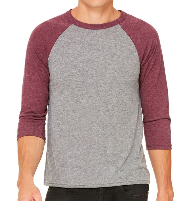 Bella + Canvas Unisex 3/4-Sleeve Baseball T-Shirt