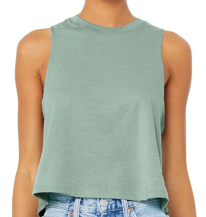 Bella + Canvas Women's Racerback Cropped Tank Top