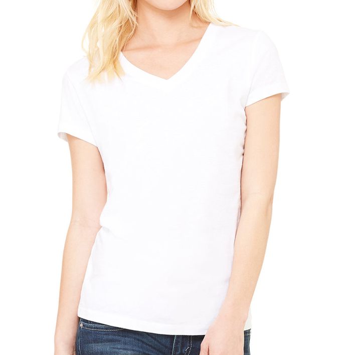 Bella + Canvas Women's Jersey V-Neck T-Shirt