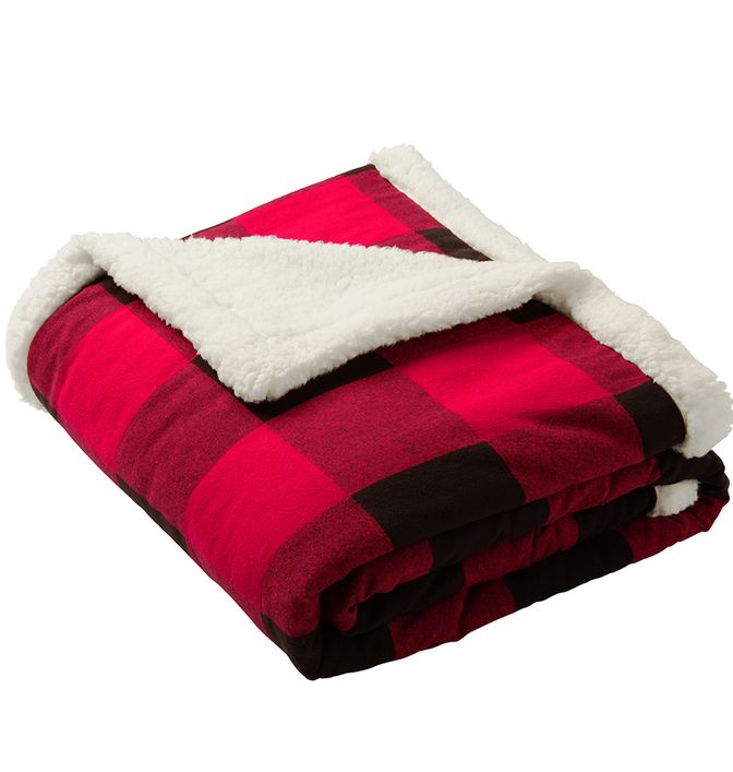 Port Authority Flannel Sherpa Blanket