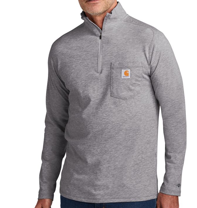 Carhartt Force Quarter-Zip Long Sleeve T-Shirt