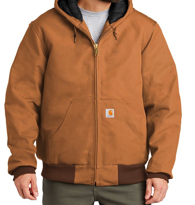 Carhartt Quilted-Flannel-Lined Duck Active Jacket