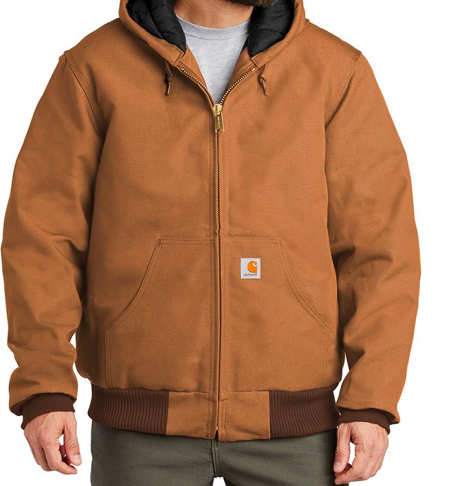 Carhartt Tall Quilted Flannel Lined Duck Active Jacket