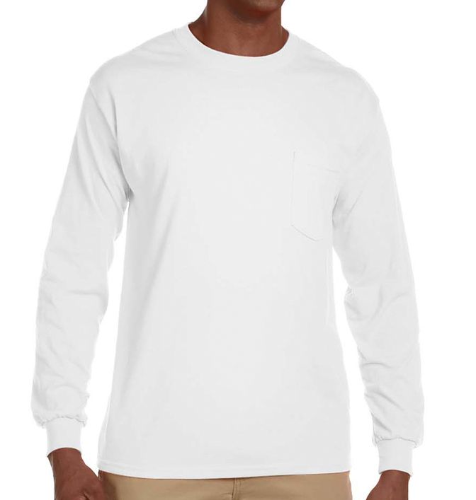 Gildan Ultra Cotton Long Sleeve Pocket Shirt