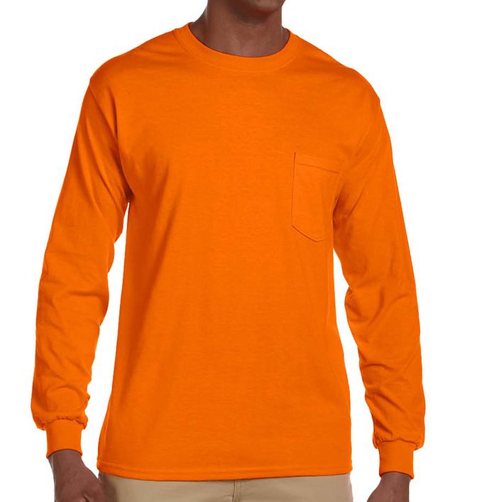 Gildan Ultra Cotton Long Sleeve Pocket Shirt