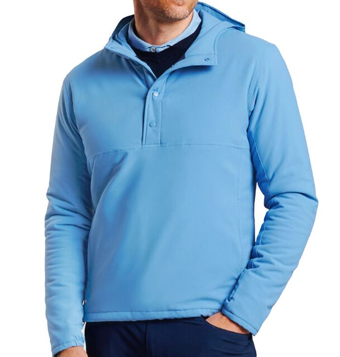 Peter Millar Approach Insulated Half-Snap Hoodie