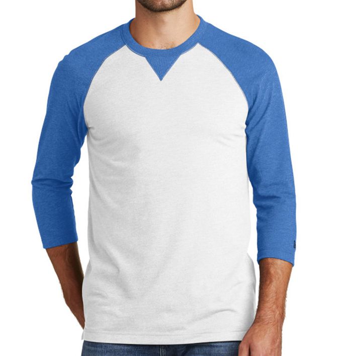 New Era Sueded Cotton Blend 3/4-Sleeve Baseball Raglan Tee