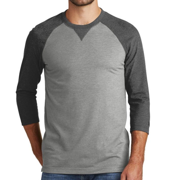 New Era Sueded Cotton Blend 3/4-Sleeve Baseball Raglan Tee