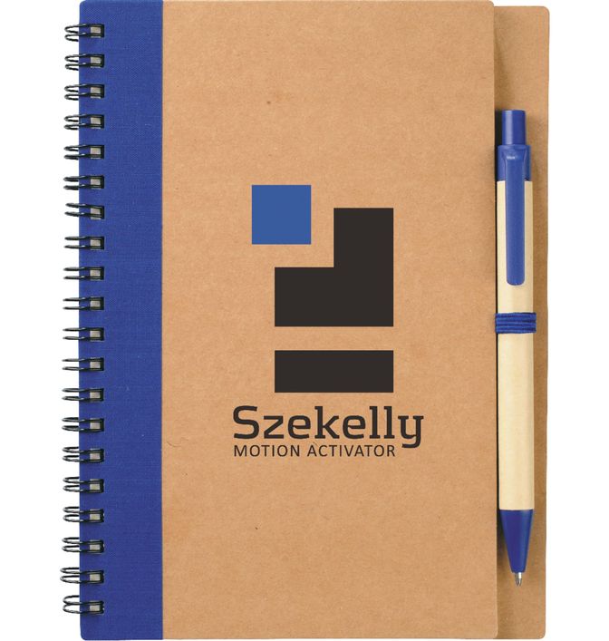 5" x 7" Eco Spiral Notebook with Pen