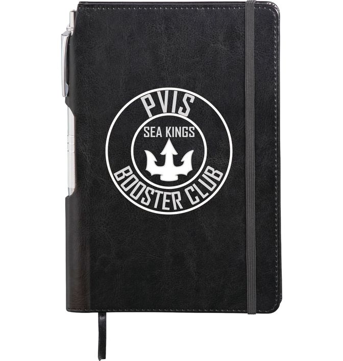 6" x 8.5" Viola Bound Notebook with Pen