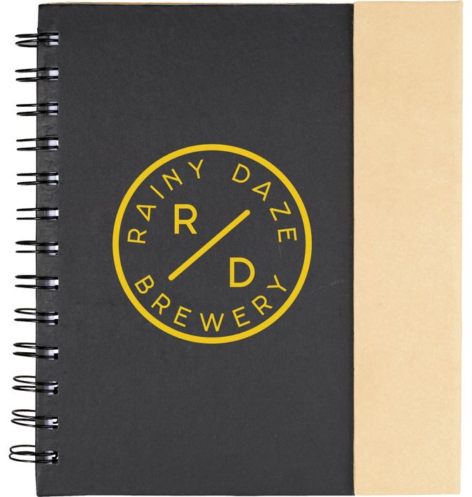 6.5" x 7" Lock-it Spiral Notebook w/Pen