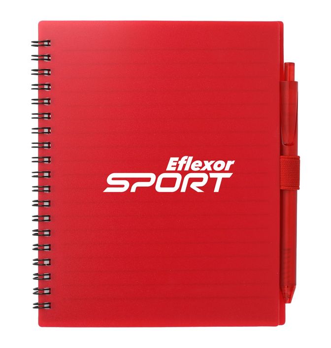 5.5” x  7” FSC Recycled Spiral Notebook w/ RPET Pe