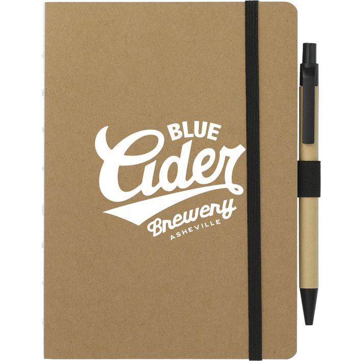 5" x 7" FSC Recycled Notebook and Pen Set
