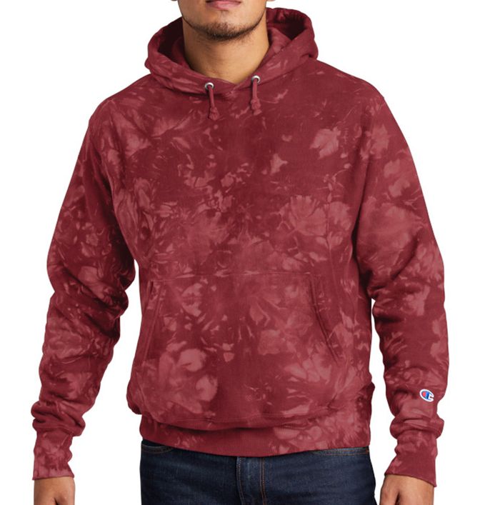 Champion Reverse Weave Scrunch-Dye Tie-Dye Hoodie